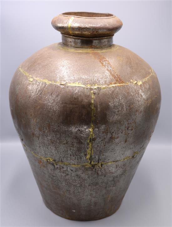 Large Asian style baluster pot